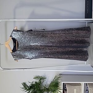 Bebe Metalic Mini Dress